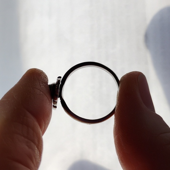 Sterling & Turquoise Silver 925 Band Size 6.6 - Picture 3 of 7